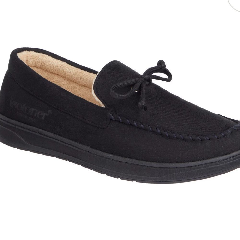 Isotoner Men's Black Slip-On Loafers